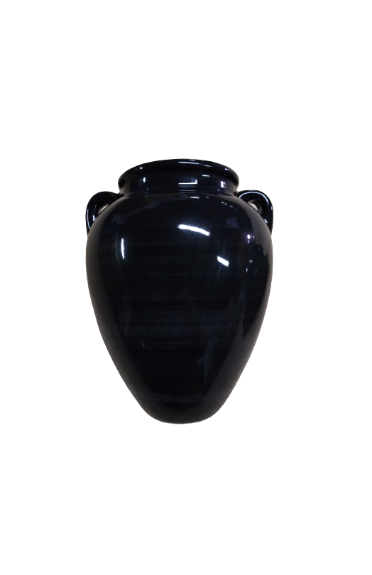 Vægkrukke sort keramik model Peqinio